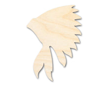 Load image into Gallery viewer, Unfinished Wood War Bonnett Shape | DIY Native American Craft Cutout | up to 36&quot; DIY
