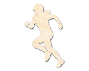 Unfinished Wood Softball Player Silhouette | DIY Sports Craft Cutout | up to 36" DIY