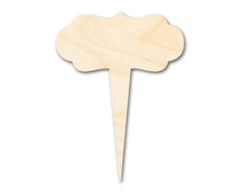 Load image into Gallery viewer, Unfinished Wood Garden Marker Stake | Craft Cutout | up to 12&quot; DIY
