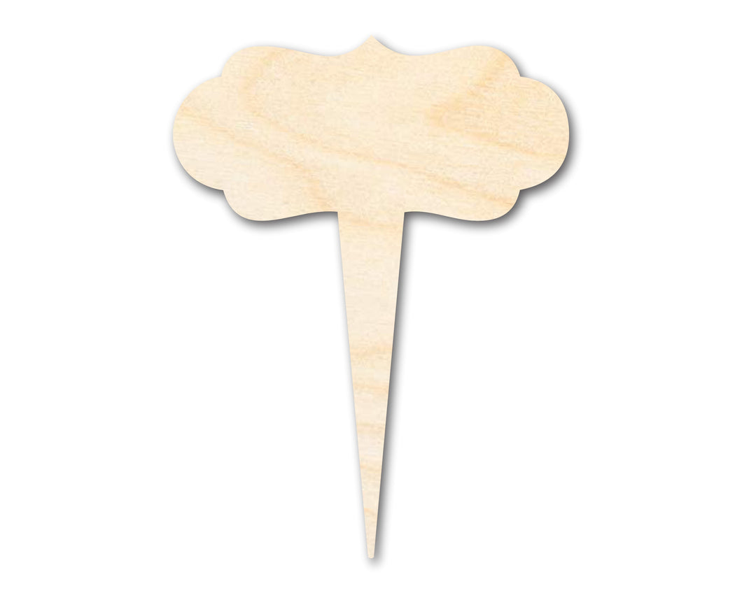 Unfinished Wood Garden Marker Stake | Craft Cutout | up to 12
