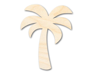 Bigger Better | Unfinished Wood Simple Palm Tree Silhouette | DIY Craft Cutout |