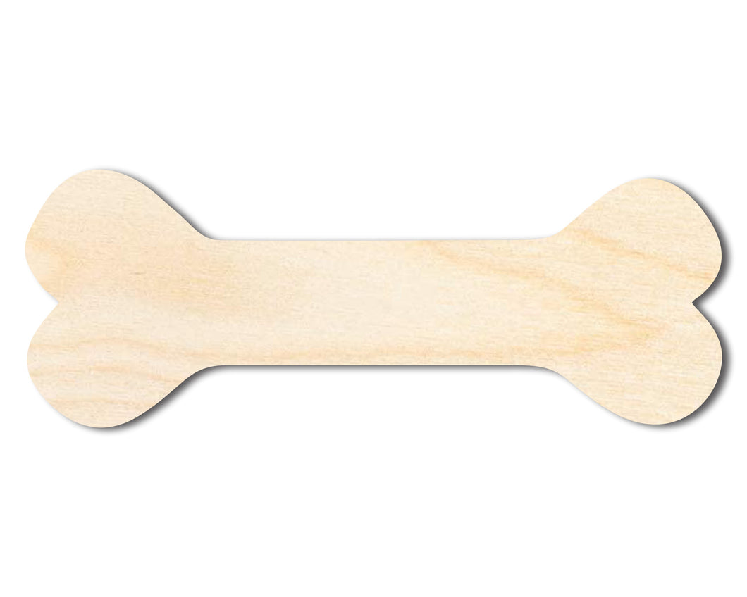 Unfinished Wood Dog Chew Bone Silhouette | DIY Dog Craft Cutout | up to 36