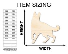 Load image into Gallery viewer, Unfinished Wood Guard Dog Silhouette | DIY Dog Craft Cutout | up to 36&quot; DIY
