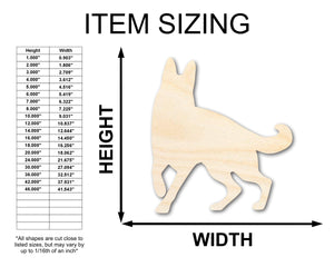Unfinished Wood Guard Dog Silhouette | DIY Dog Craft Cutout | up to 36" DIY