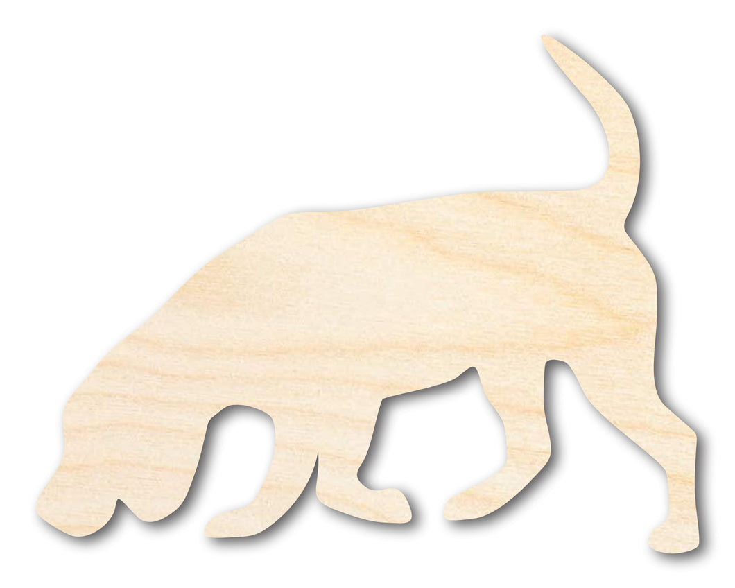 Unfinished Wood Hunting Dog Silhouette | DIY Dog Craft Cutout | up to 36