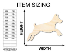 Load image into Gallery viewer, Unfinished Wood Jumping Agility Dog Silhouette | DIY Dog Craft Cutout | up to 36&quot; DIY
