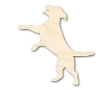 Load image into Gallery viewer, Unfinished Wood Playful Dog Silhouette | DIY Dog Craft Cutout | up to 36&quot; DIY
