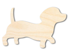 Load image into Gallery viewer, Unfinished Wood Wiener Dog Silhouette | DIY Dog Craft Cutout | up to 36&quot; DIY
