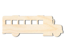 Load image into Gallery viewer, Unfinished Wood School Bus Shape | Back to School | Kids Crafts | Craft Cutout | up to 36&quot; DIY
