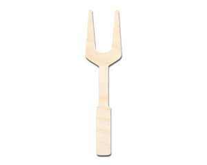 Unfinished Wood BBQ Fork Shape | Craft Cutout | up to 36" DIY