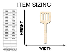 Load image into Gallery viewer, Unfinished Wood BBQ Spatula Shape | Craft Cutout | up to 36&quot; DIY
