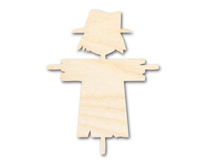 Unfinished Wood Scarecrow Shape | DIY Fall Harvest Craft Cutout | up to 36" DIY