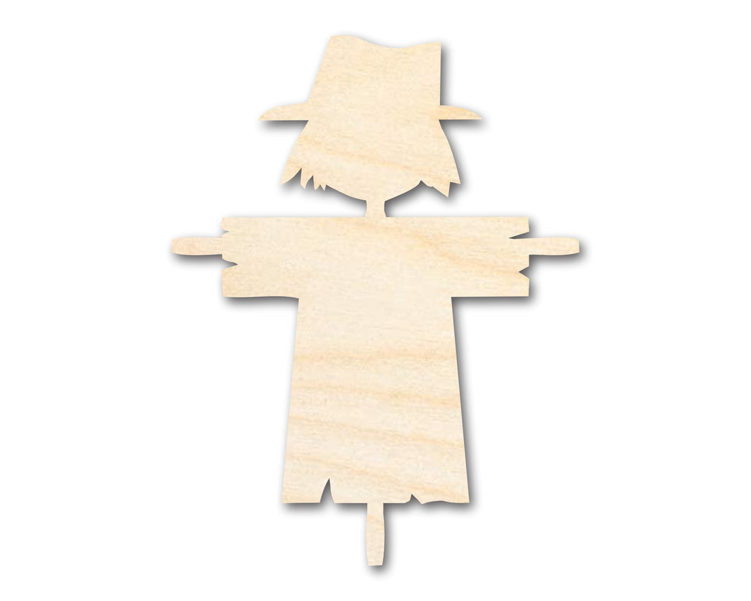 Unfinished Wood Scarecrow Shape | DIY Fall Harvest Craft Cutout | up to 36