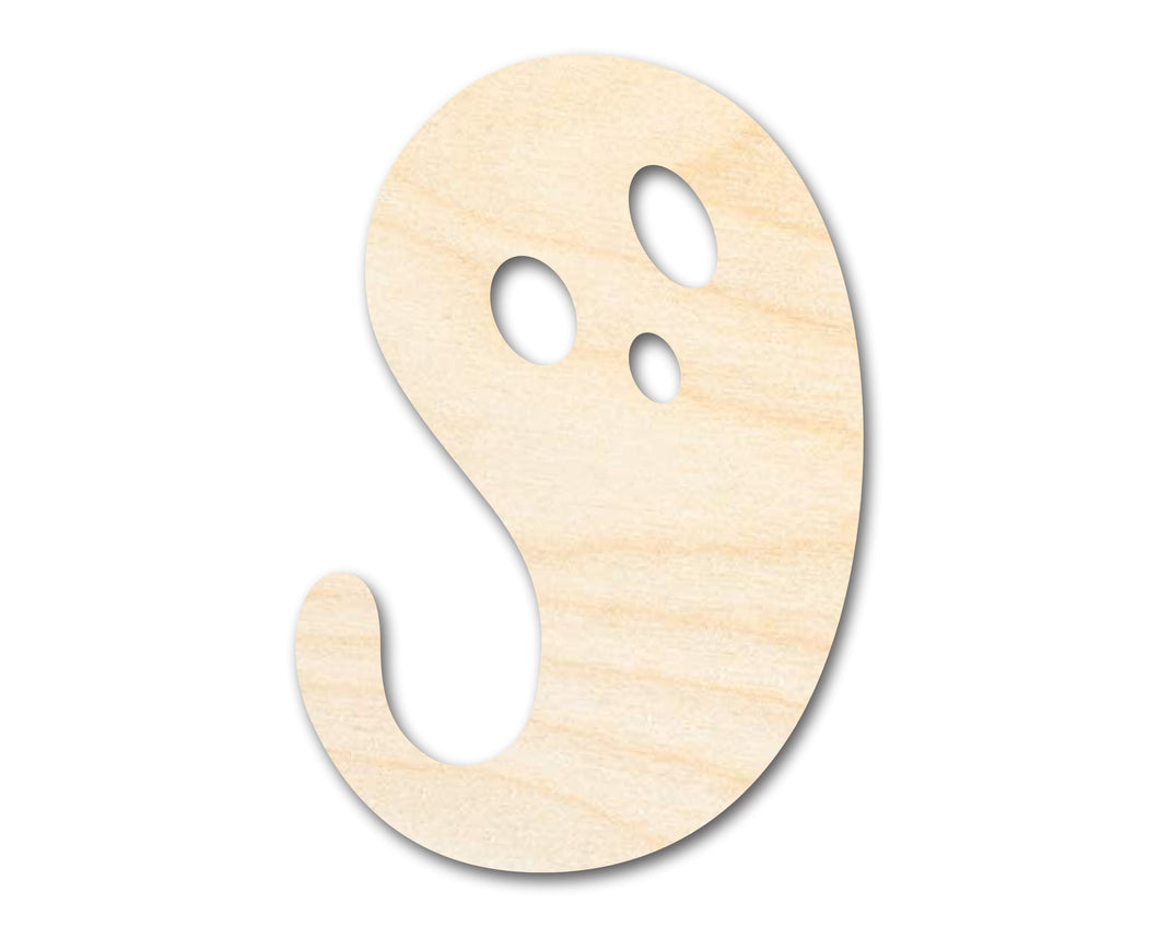 Unfinished Wood Ghost Shape | Craft Cutout | up to 36