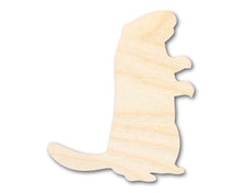 Load image into Gallery viewer, Unfinished Wood Standing Groundhog Shape | Groundhog Day | DIY Craft Cutout | up to 46&quot; DIY
