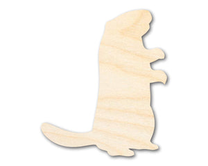 Unfinished Wood Standing Groundhog Shape | Groundhog Day | DIY Craft Cutout | up to 46" DIY