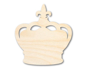 Unfinished Wood King Crown Shape | Mardi Gras | DIY Craft Cutout | up to 46" DIY