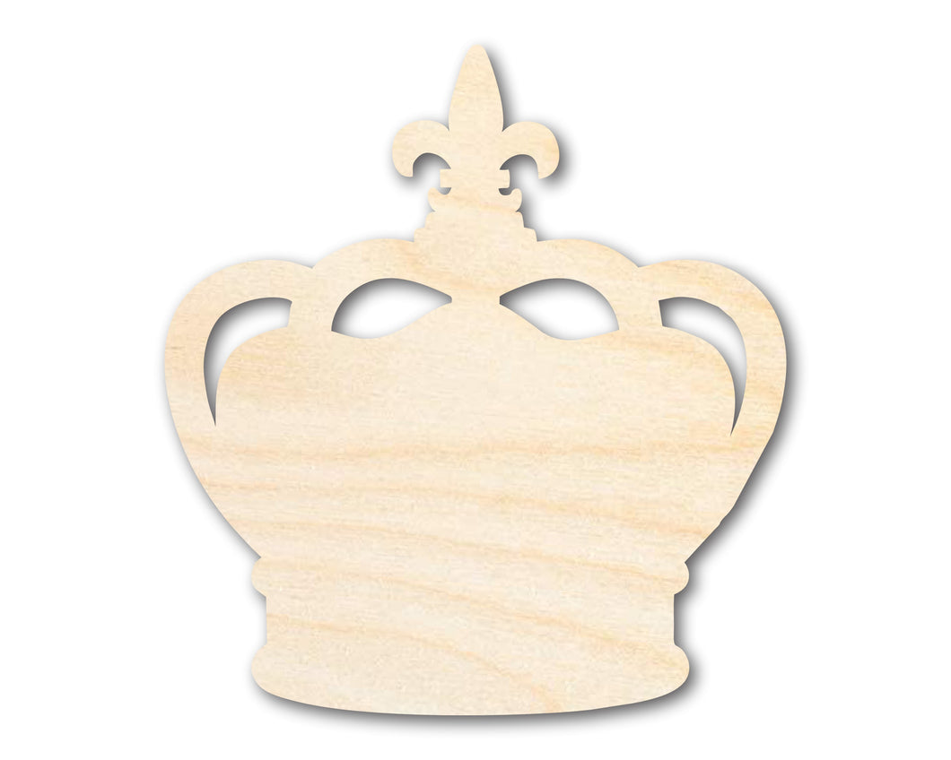 Unfinished Wood King Crown Shape | Mardi Gras | DIY Craft Cutout | up to 46