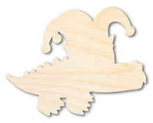 Load image into Gallery viewer, Unfinished Wood Alligator Jester Shape | Mardi Gras | DIY Craft Cutout | up to 46&quot; DIY
