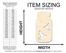 Load image into Gallery viewer, Unfinished Firefly Jar Shape | DIY Craft Cutout | up to 46&quot; DIY
