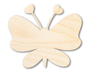 Unfinished Heart Butterfly Shape | DIY Craft Cutout | up to 46" DIY
