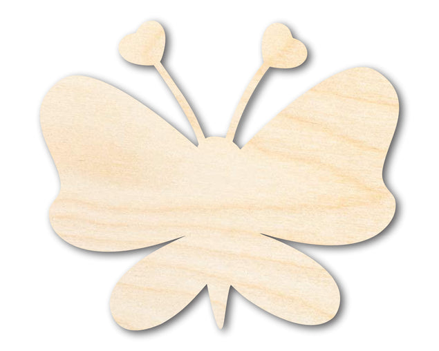 Unfinished Heart Butterfly Shape | DIY Craft Cutout | up to 46