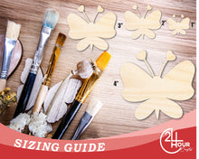 Load image into Gallery viewer, Unfinished Heart Butterfly Shape | DIY Craft Cutout | up to 46&quot; DIY
