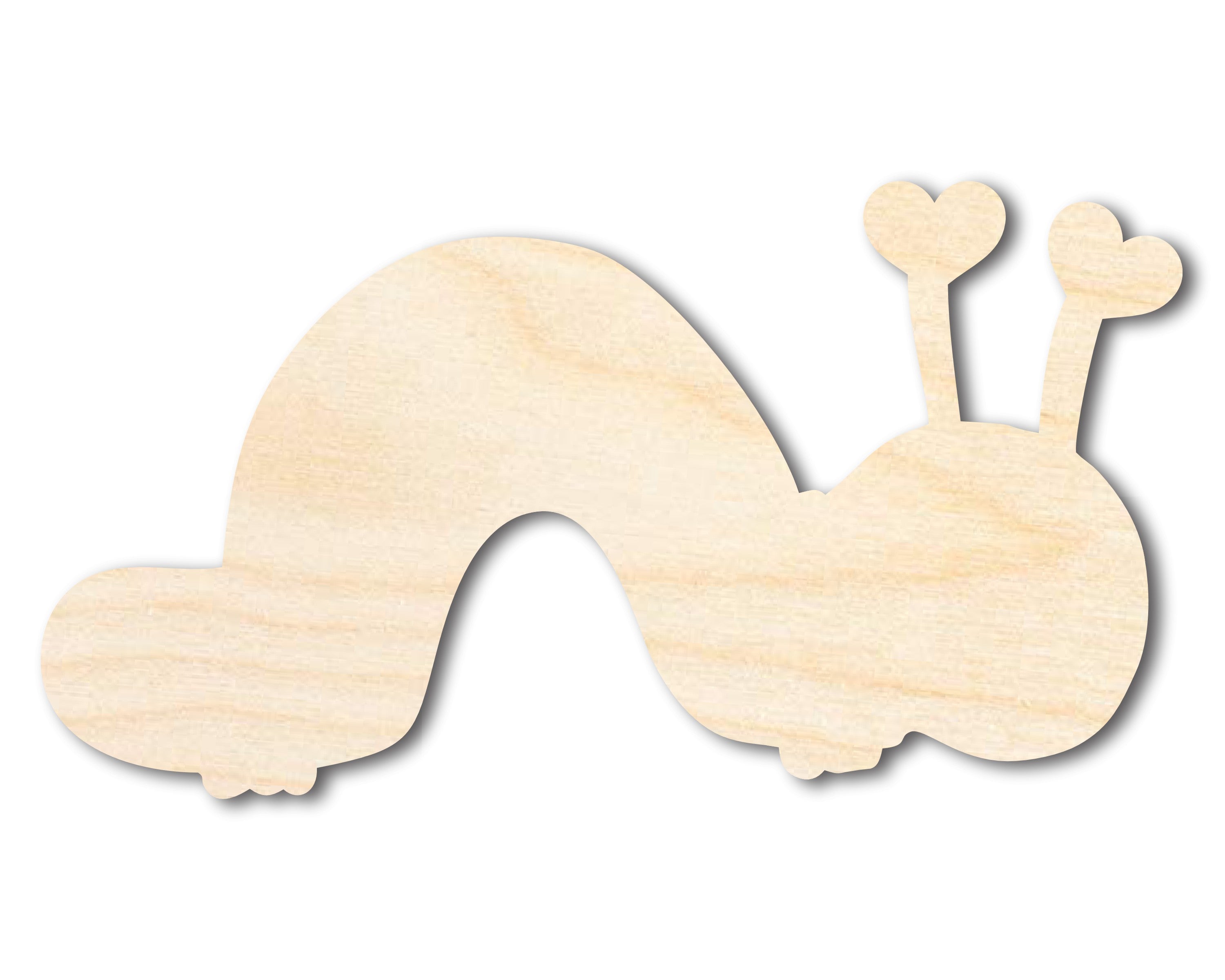Unfinished Heart Caterpillar Shape | DIY Craft Cutout | up to 46