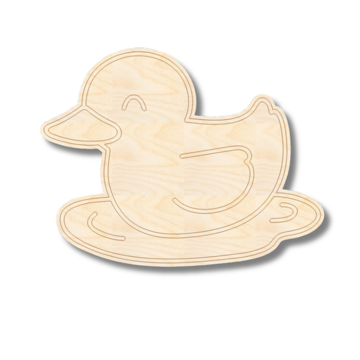 Unfinished Wood Etched Farm Duck Shape | Paint By Line Crafts | up to ...