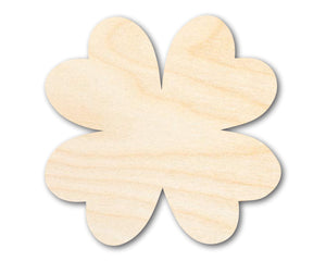 Bigger Better | Unfinished Four Leaf Clover Silhouette | DIY Craft Cutout |