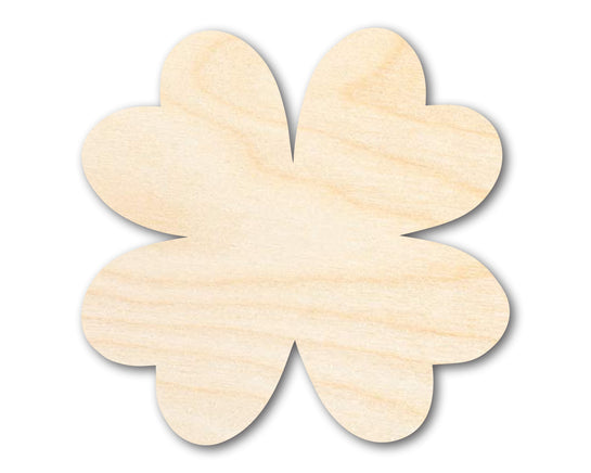 Bigger Better | Unfinished Four Leaf Clover Silhouette | DIY Craft Cutout |