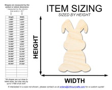 Load image into Gallery viewer, Unfinished Sitting Bunny Silhouette | Easter | DIY Craft Cutout | up to 46&quot; DIY
