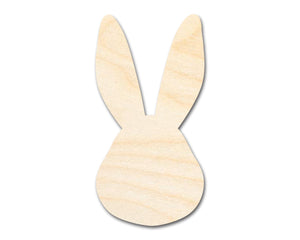 Bigger Better | Unfinished Wood Bunny Head Silhouette |  DIY Craft Cutout