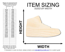 Load image into Gallery viewer, Unfinished Sneaker Shoe Silhouette | DIY Craft Cutout | up to 46&quot; DIY
