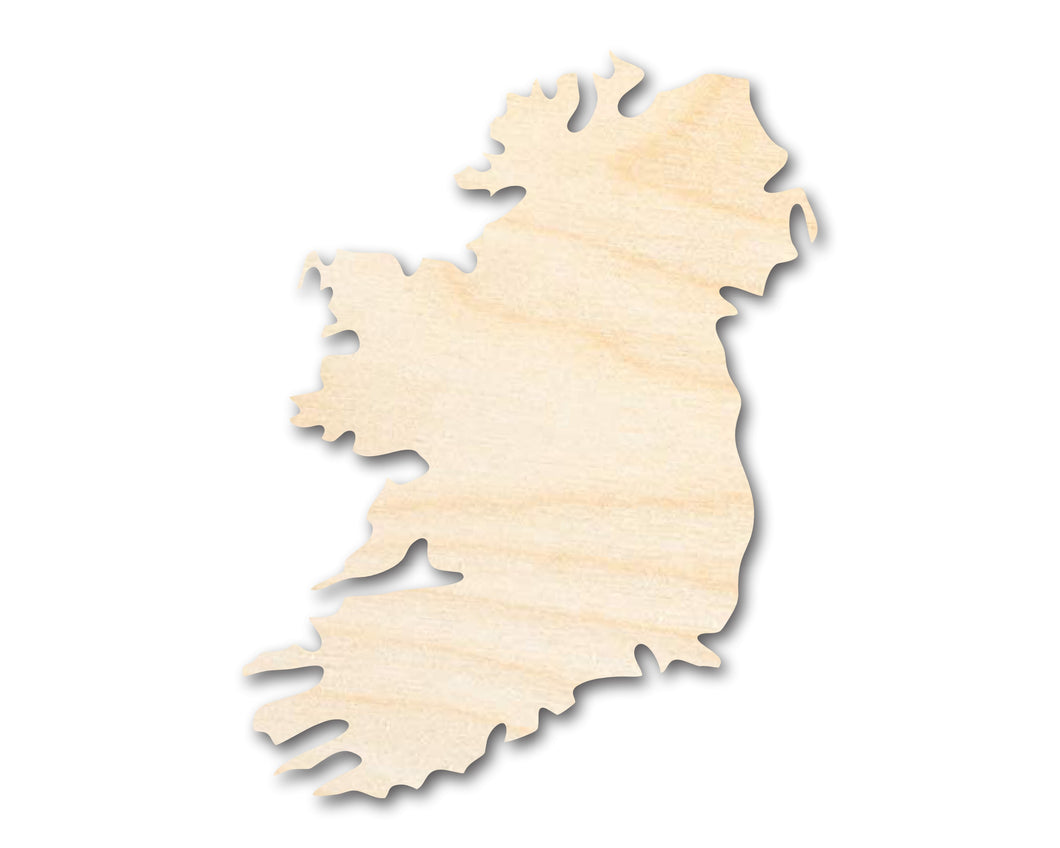 Unfinished Ireland Silhouette | DIY Craft Cutout | up to 46