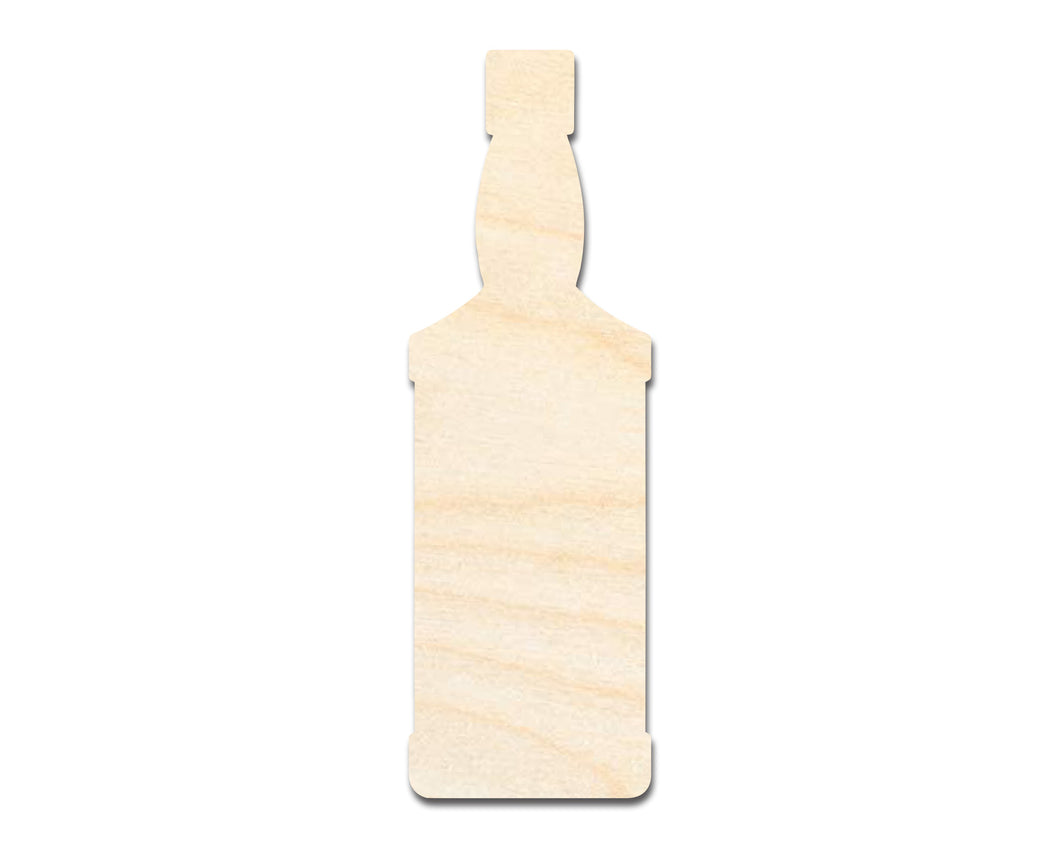 Unfinished Whisky Bottle Shape | DIY Craft Cutout | up to 46
