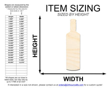 Load image into Gallery viewer, Unfinished Vodka Bottle Shape | DIY Craft Cutout | up to 46&quot; DIY
