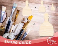 Load image into Gallery viewer, Unfinished Tequila Bottle Shape | DIY Craft Cutout | up to 46&quot; DIY
