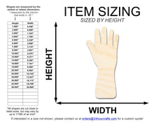 Load image into Gallery viewer, Unfinished Garden Glove Shape | DIY Craft Cutout | up to 46&quot; DIY
