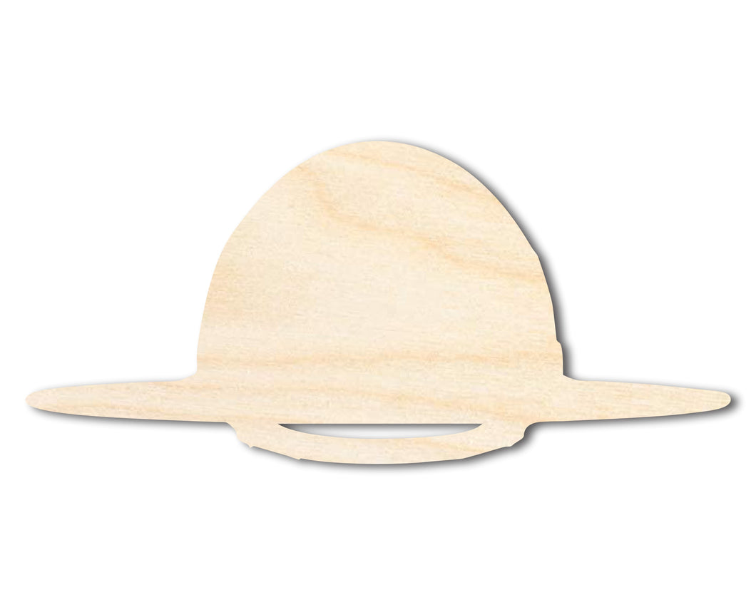 Unfinished State Trooper Hat Shape | DIY Craft Cutout | up to 46