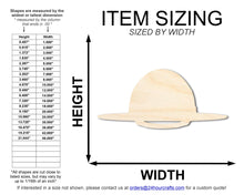 Load image into Gallery viewer, Unfinished State Trooper Hat Shape | DIY Craft Cutout | up to 46&quot; DIY
