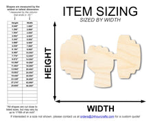 Load image into Gallery viewer, Unfinished Dumbbell Shape | DIY Craft Cutout | up to 46&quot; DIY
