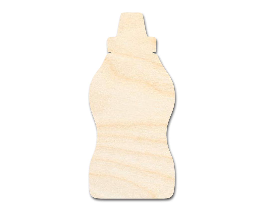 Unfinished Mustard Bottle Shape | DIY Craft Cutout | up to 46