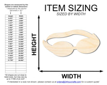 Load image into Gallery viewer, Unfinished Swimming Goggles Shape | DIY Craft Cutout | up to 46&quot; DIY
