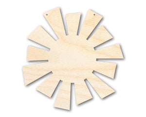 Unfinished Sun Door Hanger | DIY Craft Cutout | Door Hanger | up to 46" DIY