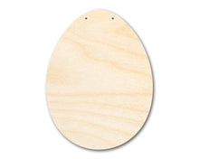 Load image into Gallery viewer, Unfinished Egg Door Hanger | DIY Craft Cutout | Door Hanger | up to 24&quot; DIY
