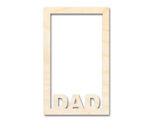 Load image into Gallery viewer, Unfinished Dad Frame Shape | DIY Craft Cutout | up to 46&quot; DIY
