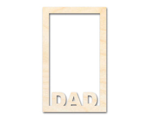 Unfinished Dad Frame Shape | DIY Craft Cutout | up to 46" DIY