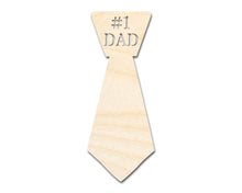 Load image into Gallery viewer, Unfinished Dad Tie Shape | DIY Craft Cutout | up to 46&quot; DIY
