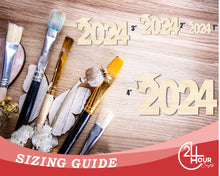 Load image into Gallery viewer, Unfinished 2024 Graduation Shape | DIY Craft Cutout | up to 46&quot; DIY
